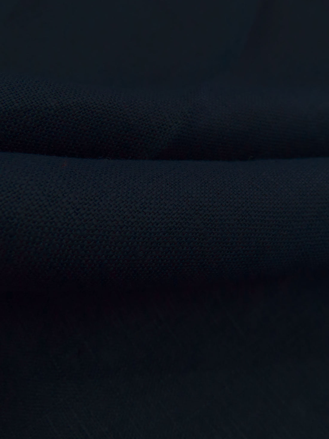 Midnight Navy 100% Linen Midweight Woven - NY Designer - 52W