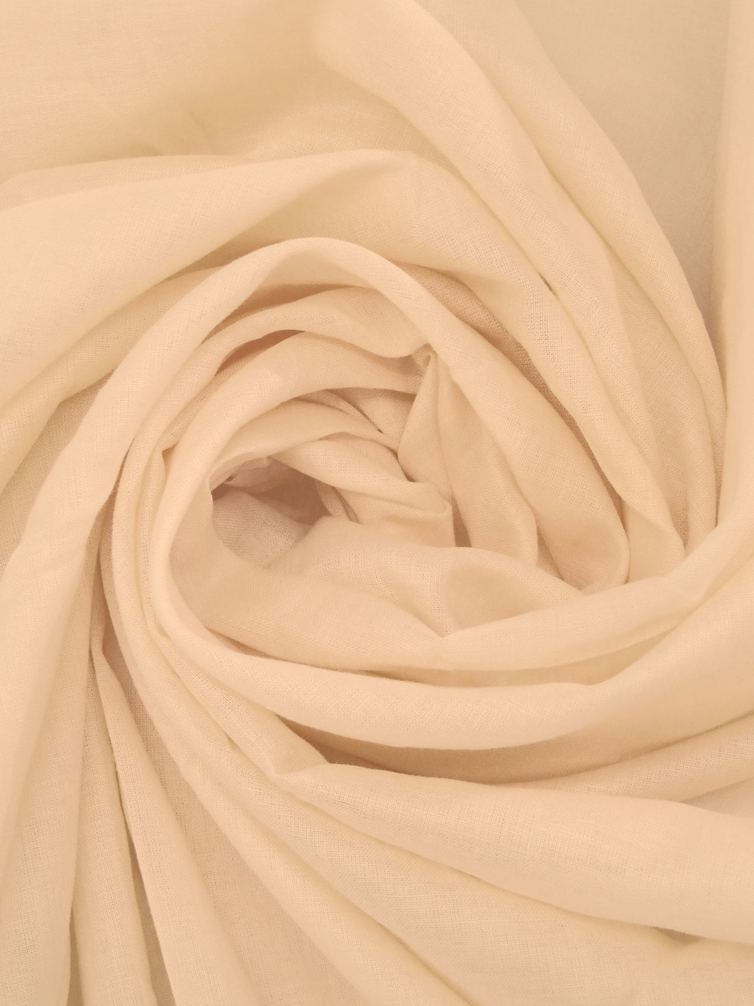 Deep Peach 100% Cotton Voile - NY Designer - 52W