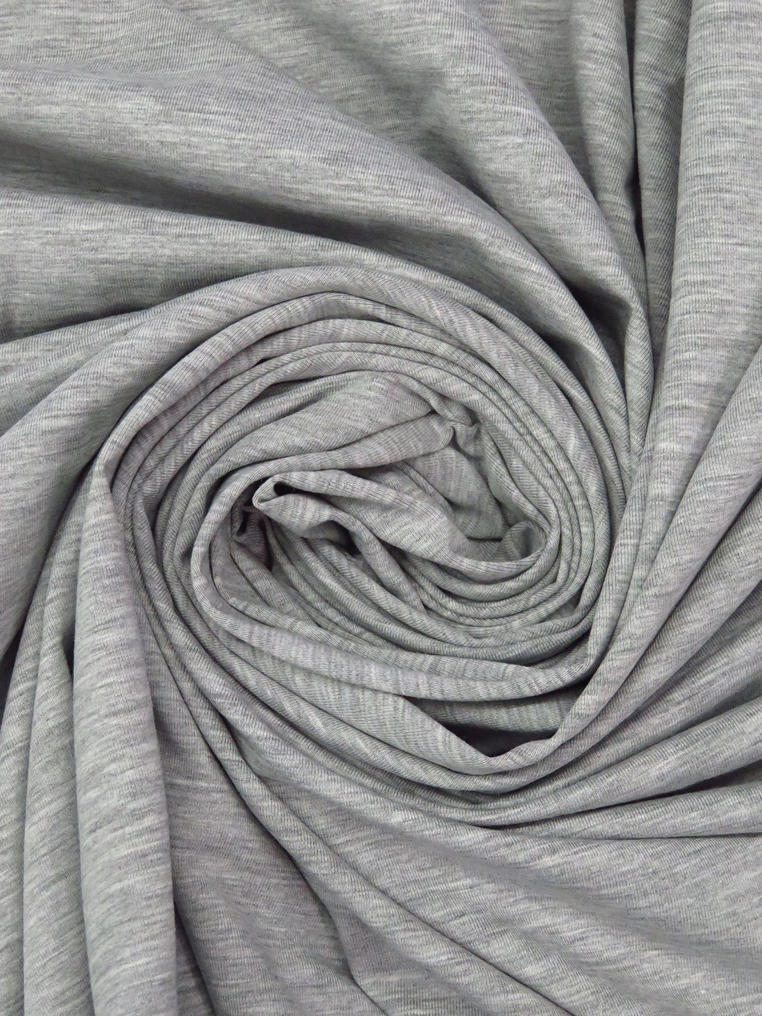 Light Gray Rayon/Lycra Heathered Jersey Knit - NY Designer - 66W