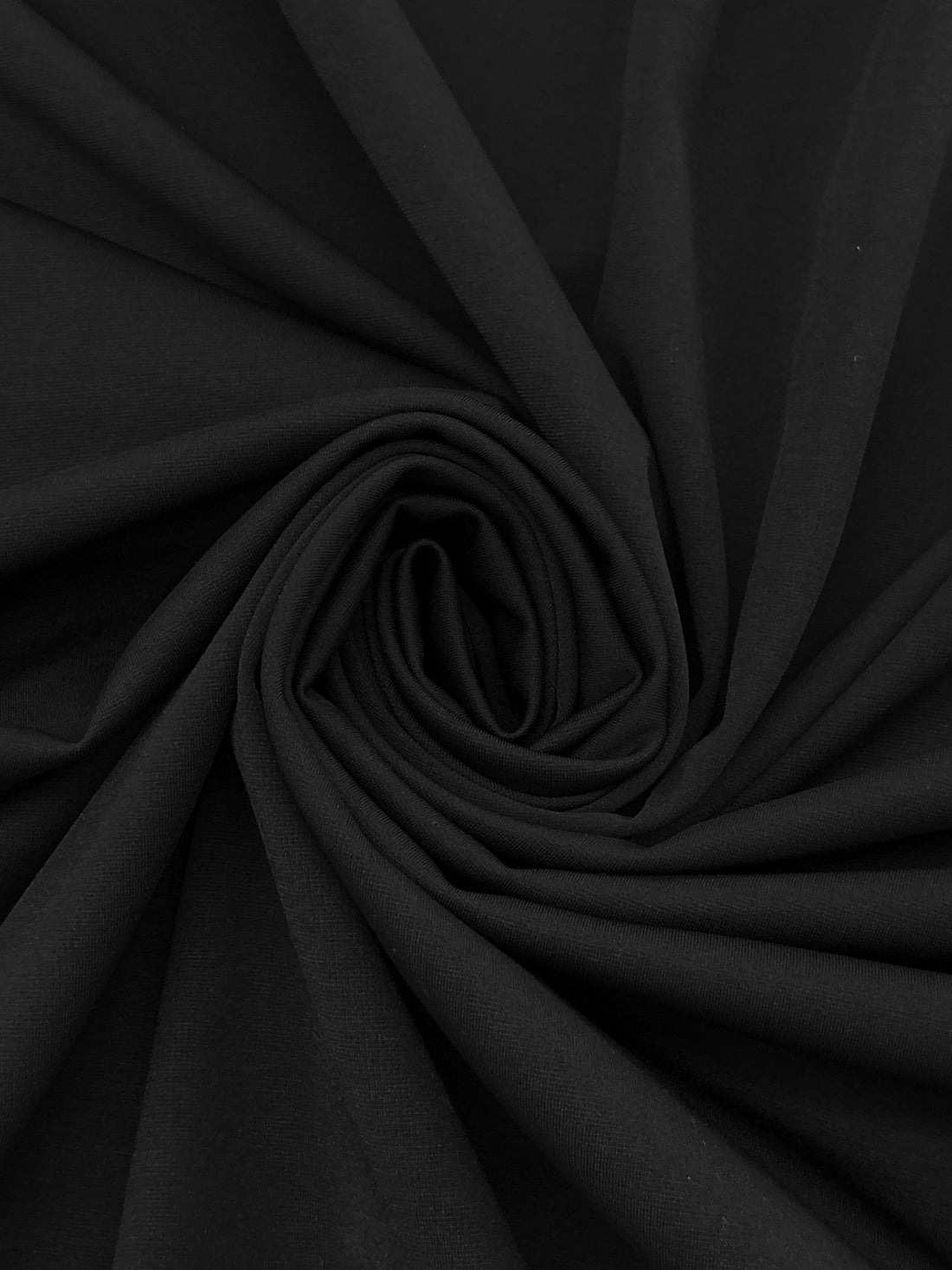 Raven Black Polyester/Lycra Double Knit - NY Designer - 62W