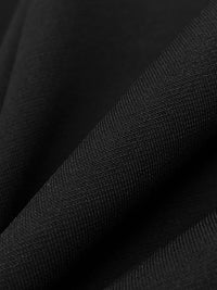 Raven Black Polyester/Lycra Double Knit - NY Designer - 62W