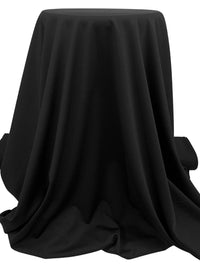Raven Black Polyester/Lycra Double Knit - NY Designer - 62W