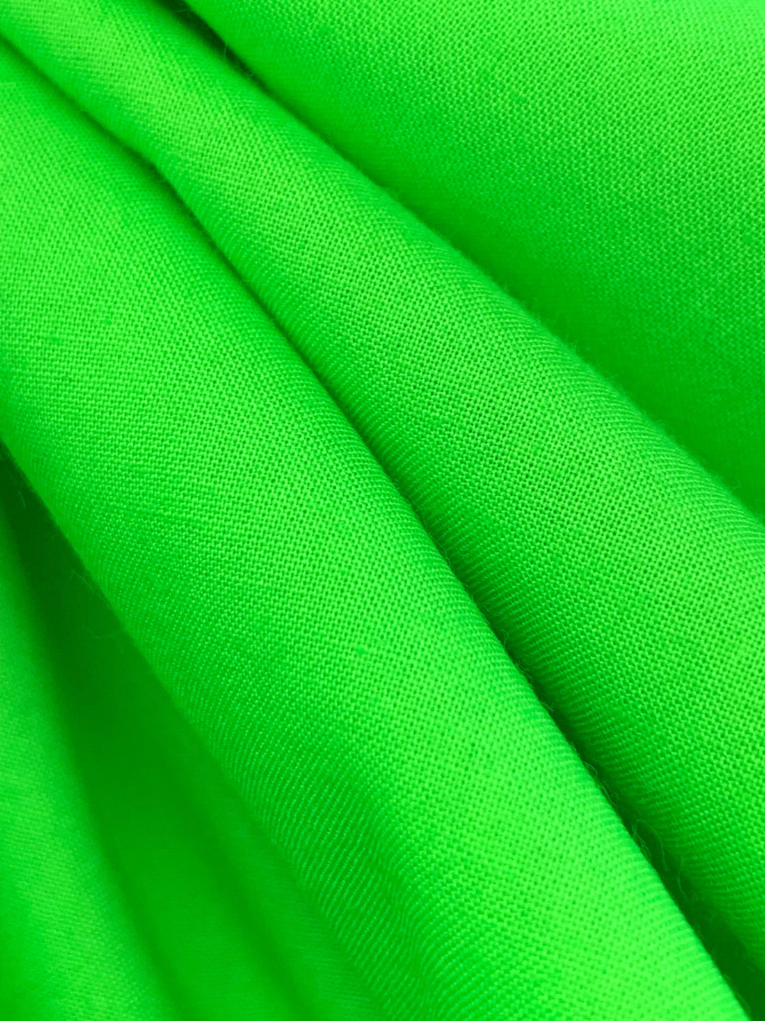 Lime Green 100% Cotton Lawn - NY Designer - 54W