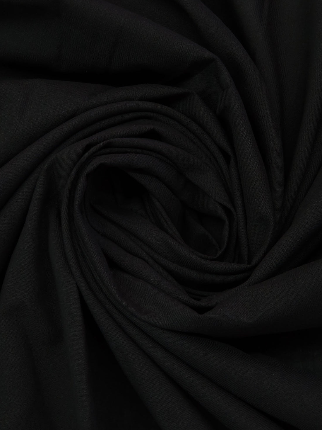 Black 100% Cotton Voile - NY Designer - 56W
