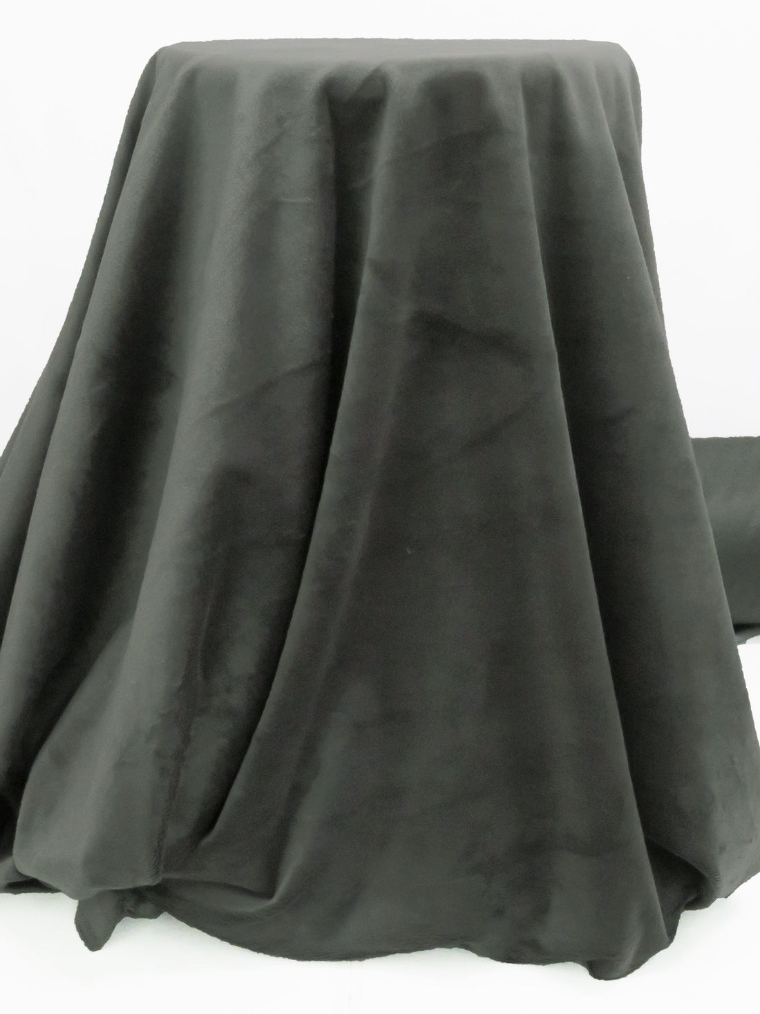 Graphite Gray 100% Polyester Minky Fleece 58W