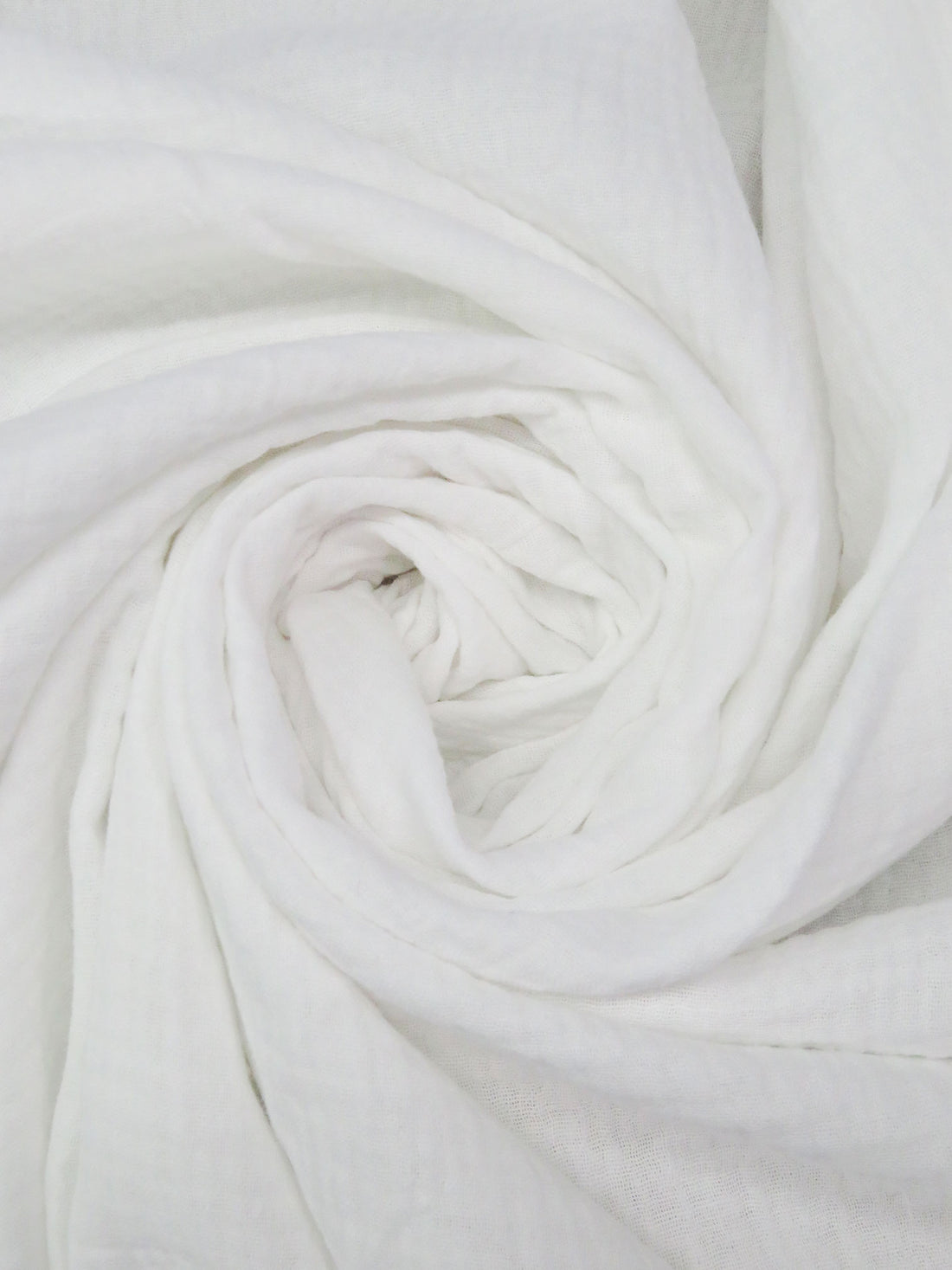 White 100% Cotton Double Gauze - NY Designer - 52W