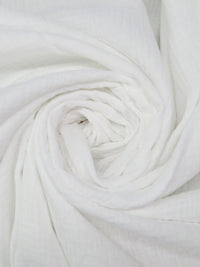 White 100% Cotton Double Gauze - NY Designer - 52W