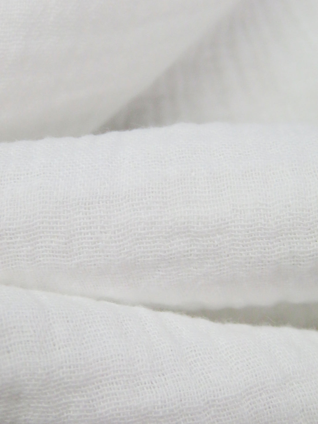 White 100% Cotton Double Gauze - NY Designer - 52W