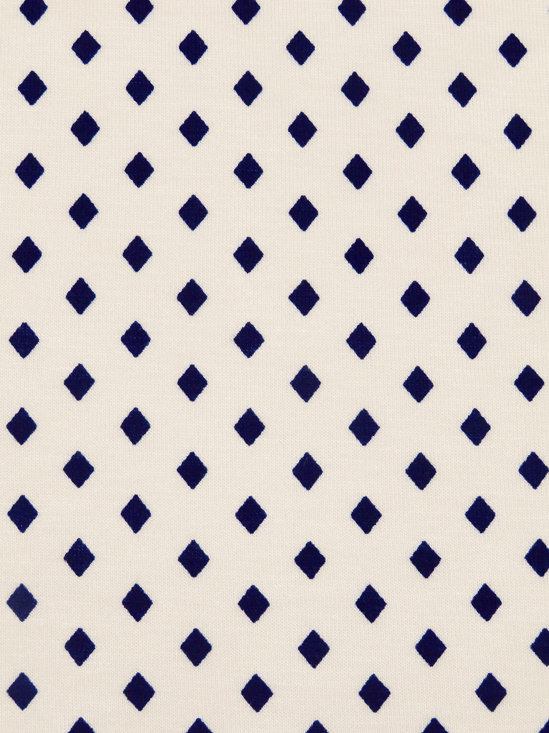 Almond/Midnight Blue Modal/Lycra Diamond Dot Print Jersey Knit - NY Designer - 52W