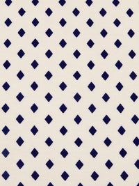 Almond/Midnight Blue Modal/Lycra Diamond Dot Print Jersey Knit - NY Designer - 52W