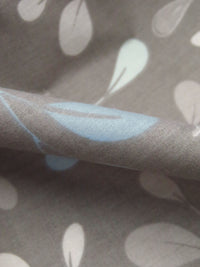 Mud Gray/Pewter Blue/Jet Stream/Multi Polyester/Cotton Leaf Branch Print Broadcloth 52W