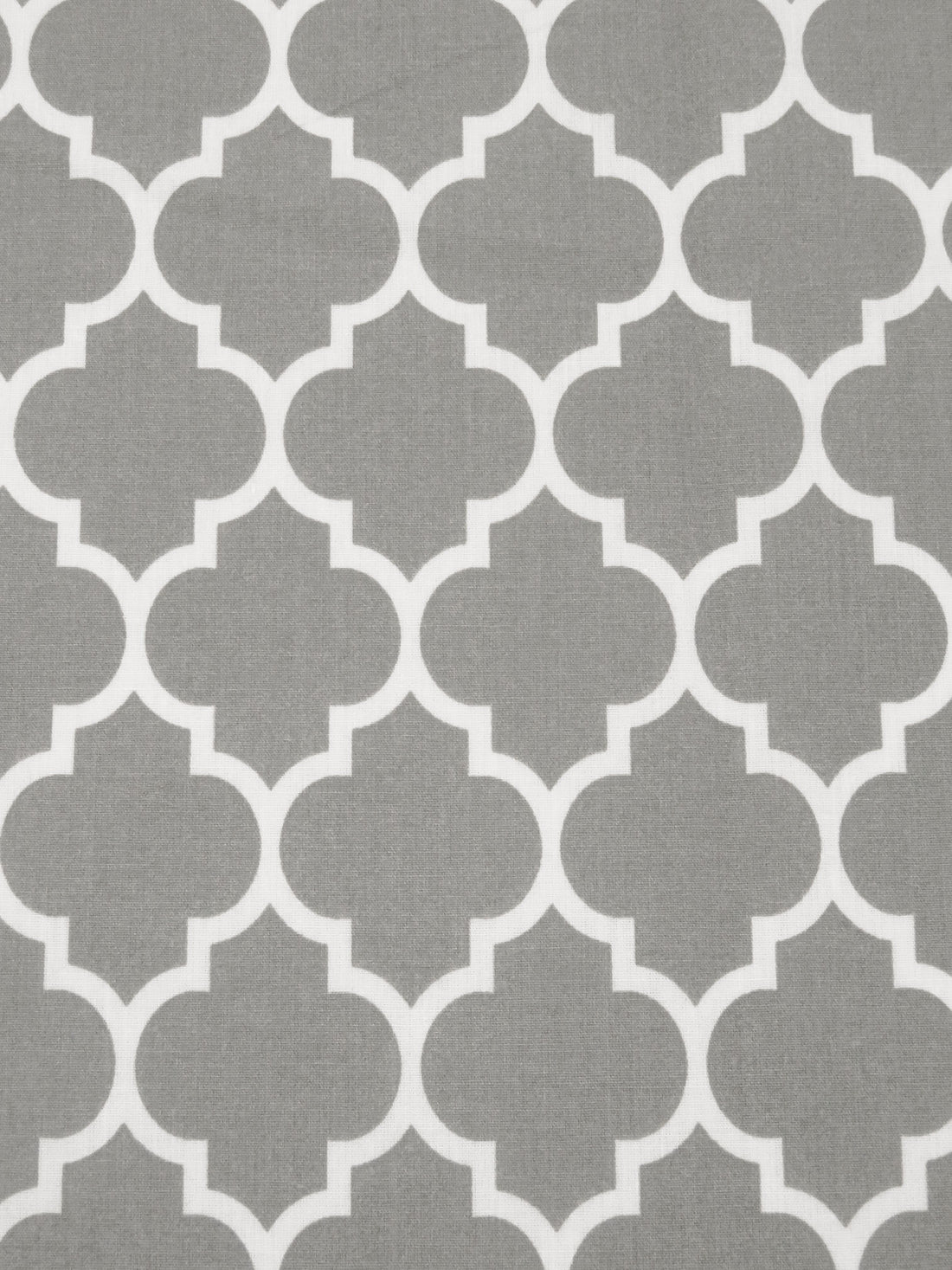 Medium Gray/White Polyester/Cotton Ogee Print Broadcloth 58W