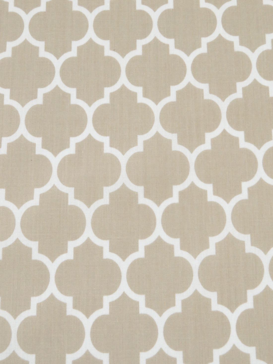 Tan/White Polyester/Cotton Ogee Print Broadcloth 58W