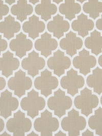 Tan/White Polyester/Cotton Ogee Print Broadcloth 58W