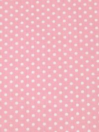 Cherry Blossom/White Polyester/Cotton Small Dot Print Broadcloth 60W