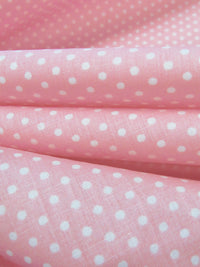 Cherry Blossom/White Polyester/Cotton Small Dot Print Broadcloth 60W