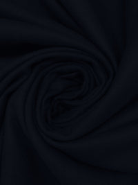 Midnight Navy 100% Wool Flannel Suiting 58W