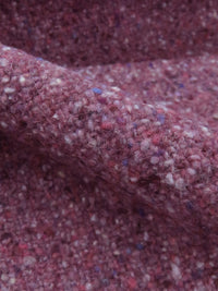 Boysenberry/Multi 100% Wool Tweed Coating 60W