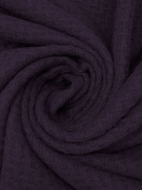 Dark Matte Purple Wool/Polyester Textured Novelty Weave Coating 62W