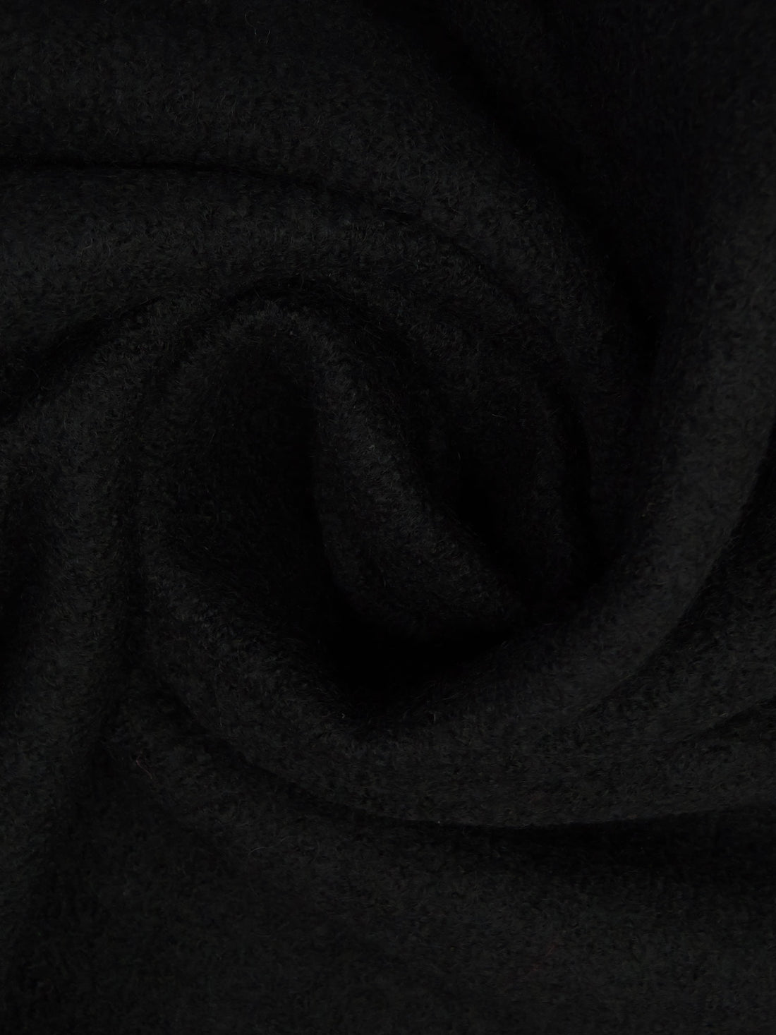 Black 100% Wool Crepe Coating 56W