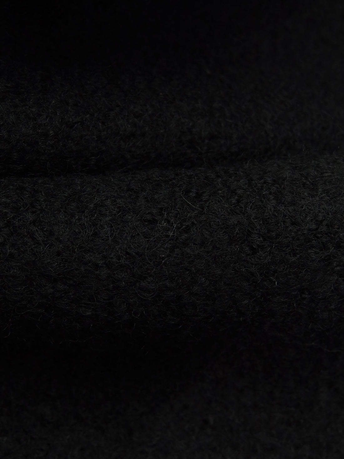 Black 100% Wool Crepe Coating 56W