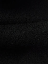Black 100% Wool Crepe Coating 56W