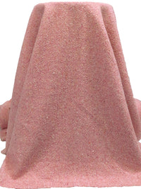 Dusty Rose/Light Rose 100% Wool Speckled Tweed Coating 60W