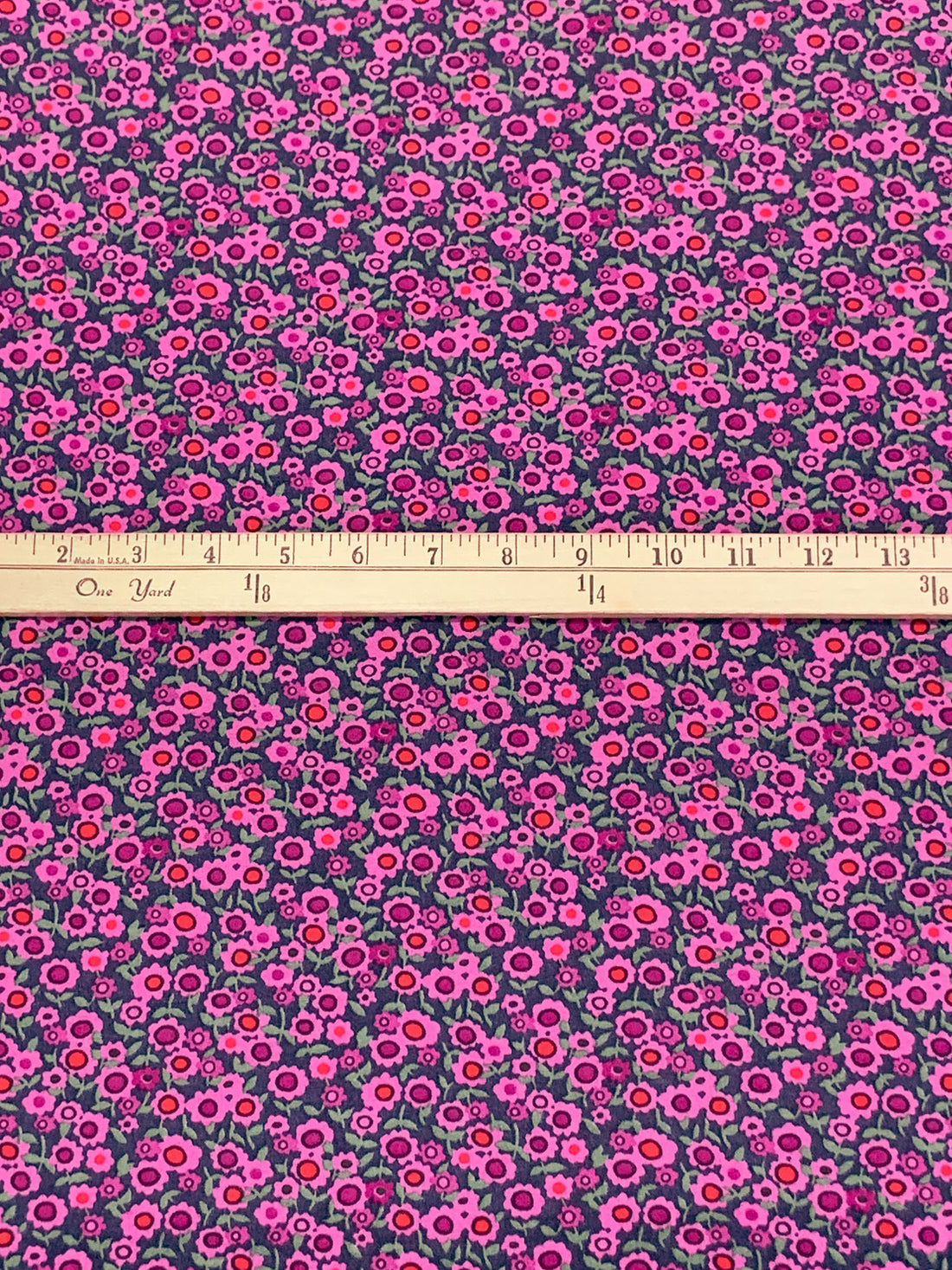 Dark Byzantium/Hot Pink/Sizzling Red/Multi 100% Rayon Floral Print Shirting 58W