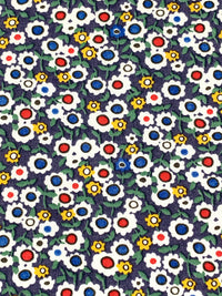 Blueberry/Dandelion/White/Multi 100% Rayon Floral Print Shirting 56W