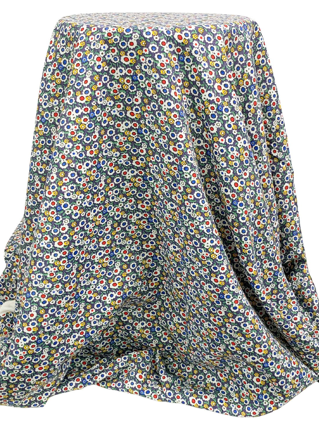 Blueberry/Dandelion/White/Multi 100% Rayon Floral Print Shirting 56W