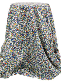 Blueberry/Dandelion/White/Multi 100% Rayon Floral Print Shirting 56W