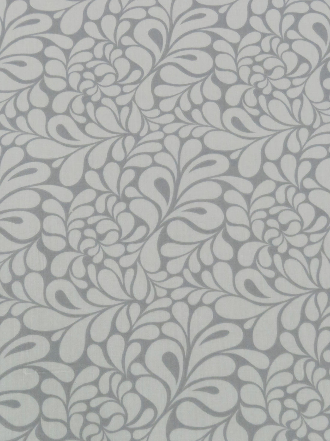 Steel Gray/Cement Gray Polyester/Cotton Abstract Paisley Print Broadcloth 58W