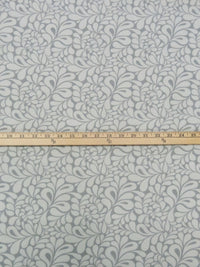 Steel Gray/Cement Gray Polyester/Cotton Abstract Paisley Print Broadcloth 58W