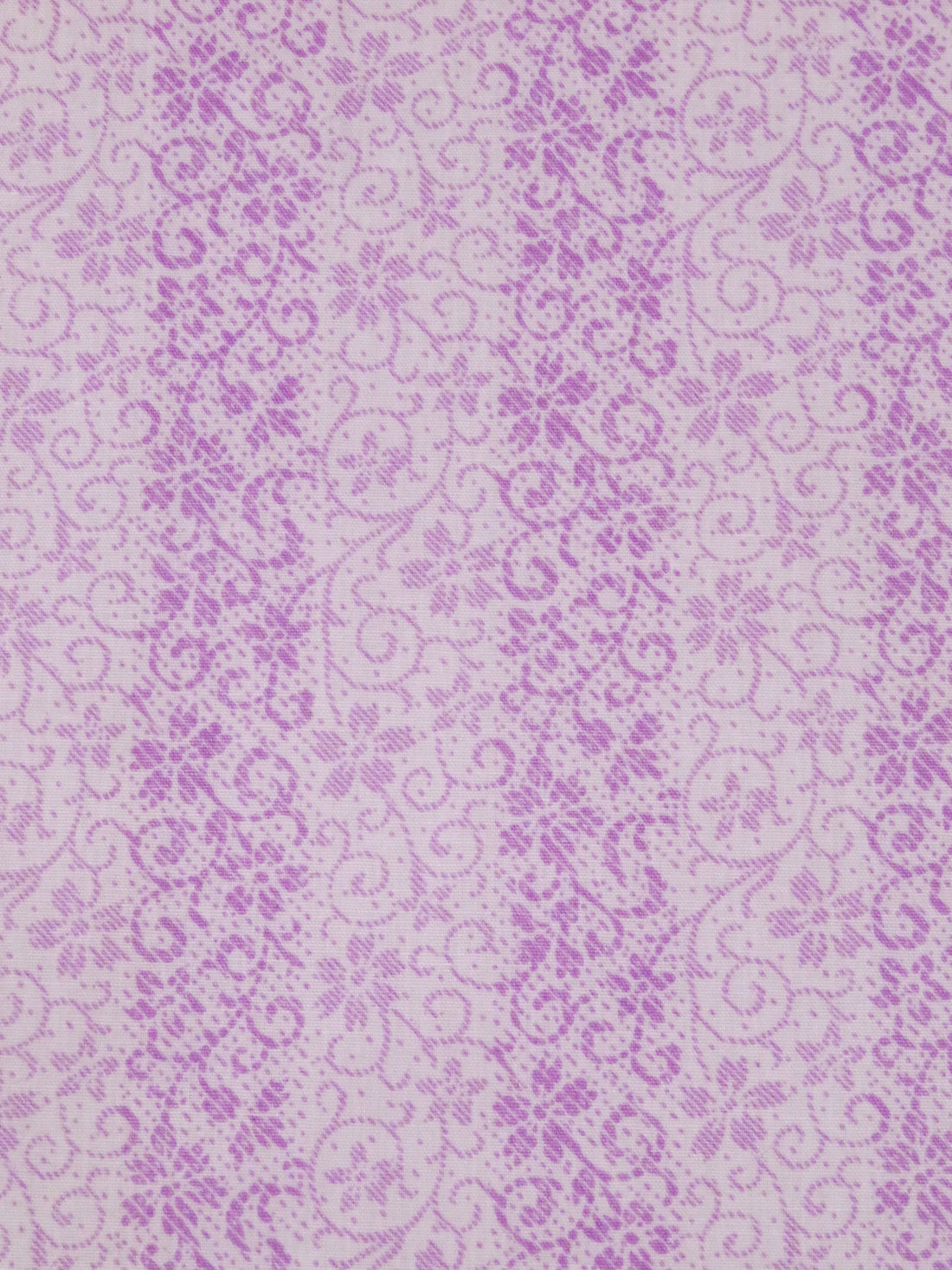 Thistle/Light Medium Orchid Polyester/Cotton Floral Vertical Stripe Print Broadcloth 58W