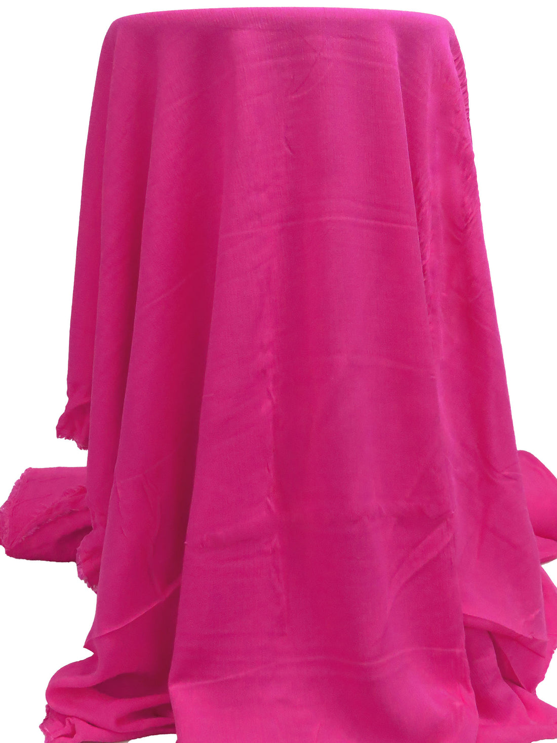 Vivid Telemagenta 100% Rayon Crinkle Challis 48W