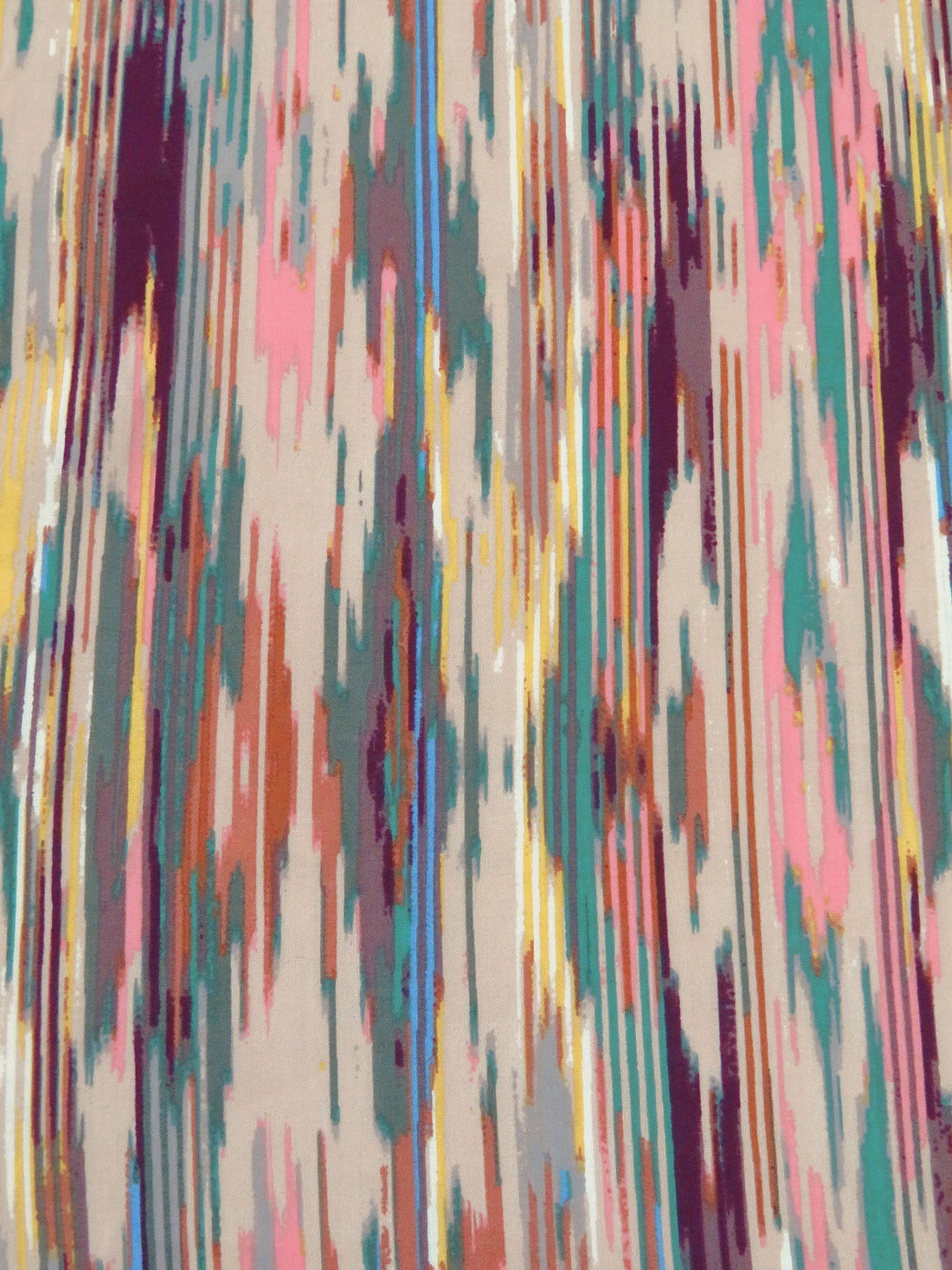 Manilla/Maize/Wintergreen/Multi Cotton/Rayon Abstract Line Print Voile 52W