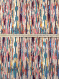 Manilla/Maize/Wintergreen/Multi Cotton/Rayon Abstract Line Print Voile 52W