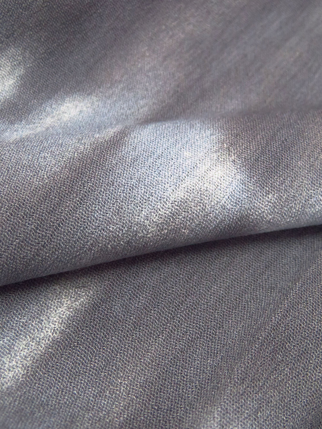 Dim Gray/White/Light Steel Blue 100% Rayon Tie-Dye Look Stripe Print Crinkle Challis 50W