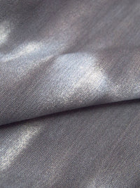 Dim Gray/White/Light Steel Blue 100% Rayon Tie-Dye Look Stripe Print Crinkle Challis 50W