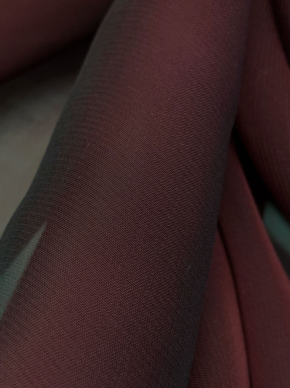 Burgundy Silk/Rayon Two-Tone Chiffon 44W