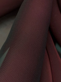 Burgundy Silk/Rayon Two-Tone Chiffon 44W