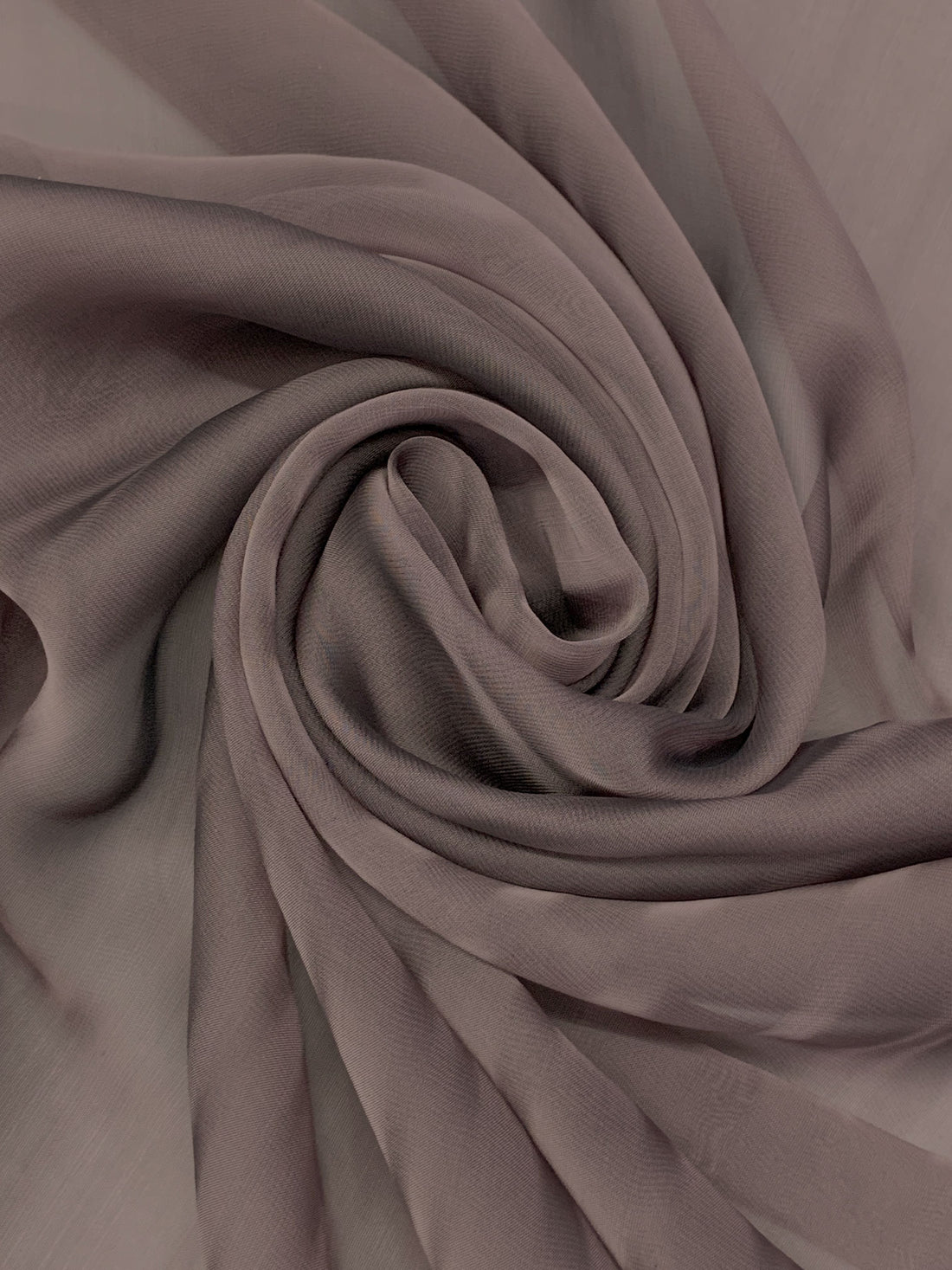 Dark Taupe Silk/Rayon Two-Tone Chiffon 44W