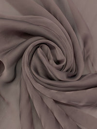 Dark Taupe Silk/Rayon Two-Tone Chiffon 44W