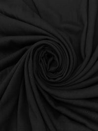 Black 100% Rayon Crinkle Challis 50W