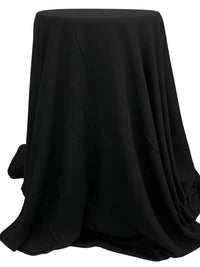 Black 100% Rayon Crinkle Challis 50W