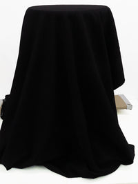 Coal Black Rayon/Nylon/Lycra Ponte Knit 44W