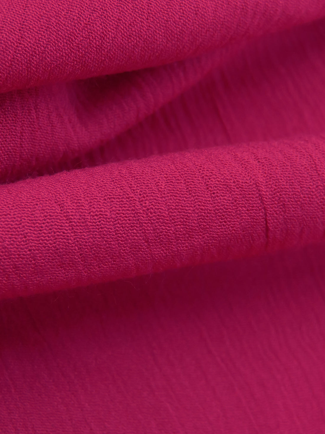 Raspberry 100% Rayon Crinkle Challis 50W