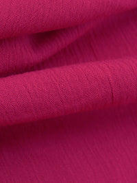 Raspberry 100% Rayon Crinkle Challis 50W