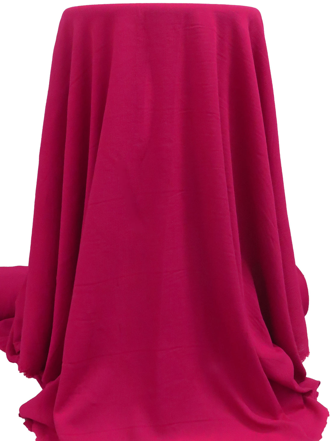 Raspberry 100% Rayon Crinkle Challis 50W