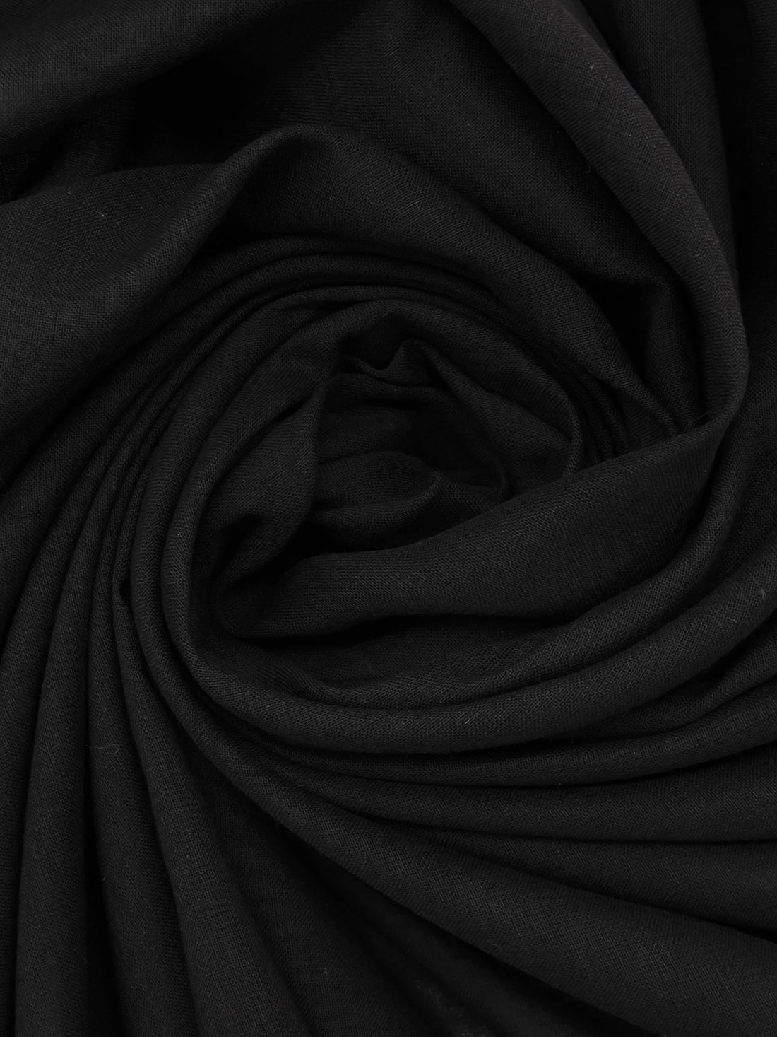 Black 100% Cotton Voile 56W